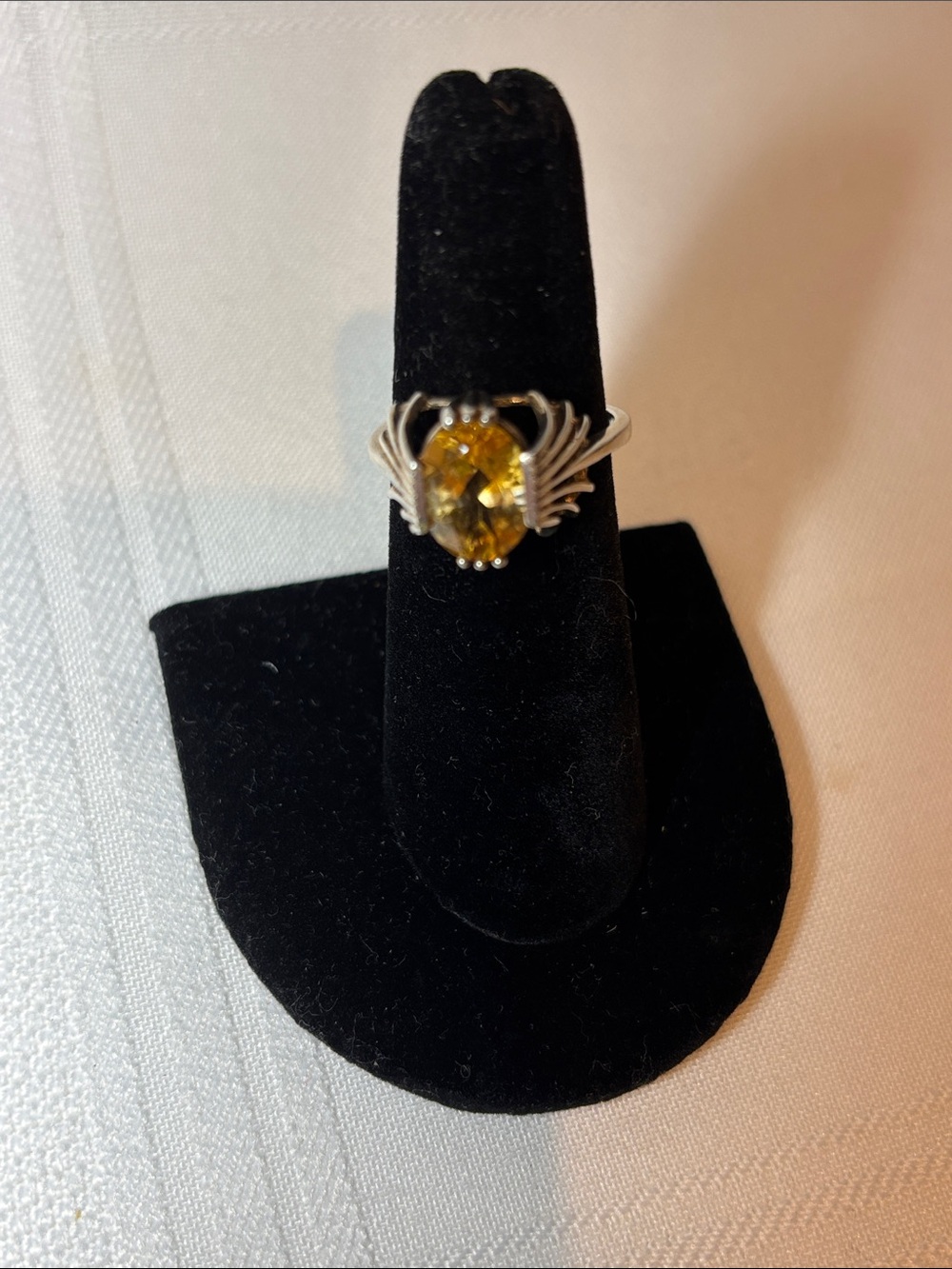 Golden Citrine Solitaire - Picture 2 of 5